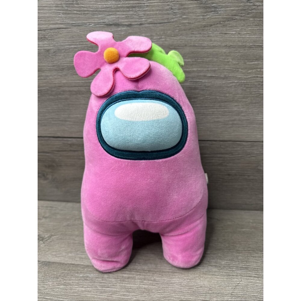 Toikido Among Us Pink with Flower Stuffed Plush 12"